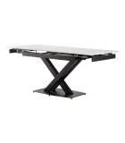 Ceramic table TML-817-1 white marble black order